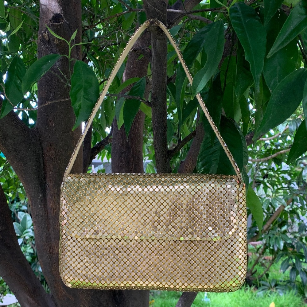 Vintage Gold-Tone Metal Bag